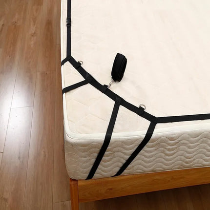 BDSM Bed Set Sex Toy Handcuffs For Couple Woman Adult Kit Supplies BDSM Restraints Bed Bondage Rope Sexual Handcuffs Sexy Game