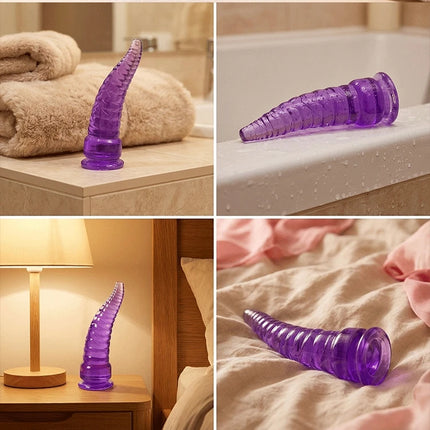 Threaded octopus tentacles, simulated anal plug, adult sex toy, men's and women's anal expanders, prostate massager, suction cup