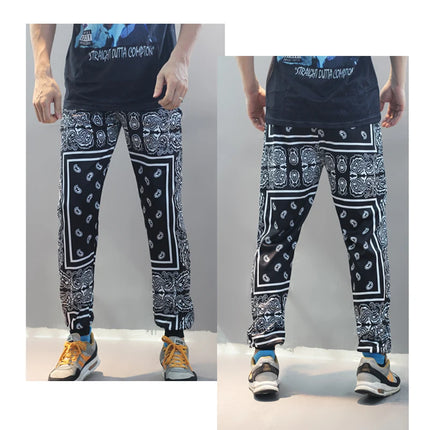 Polyester Bandana Paisley Pant Jogger Men Women Sweatpants Tracksuit Harajuku Trousers Spring Hip Hop StreetwearA1