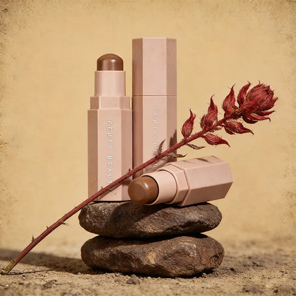 Fenty Beauty Amber Suede Mocha Suedish Multicolour 3D Face Silhouette Contouring Stick For Beginner Female Makeup Cosmetics