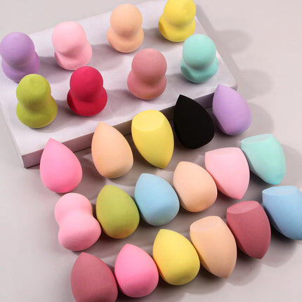 Big size Makeup Sponge,Color shapes randomly mix colors 25pcs Water Drop Design cosmetic face sponge Beauty Sponges Egg Shaped