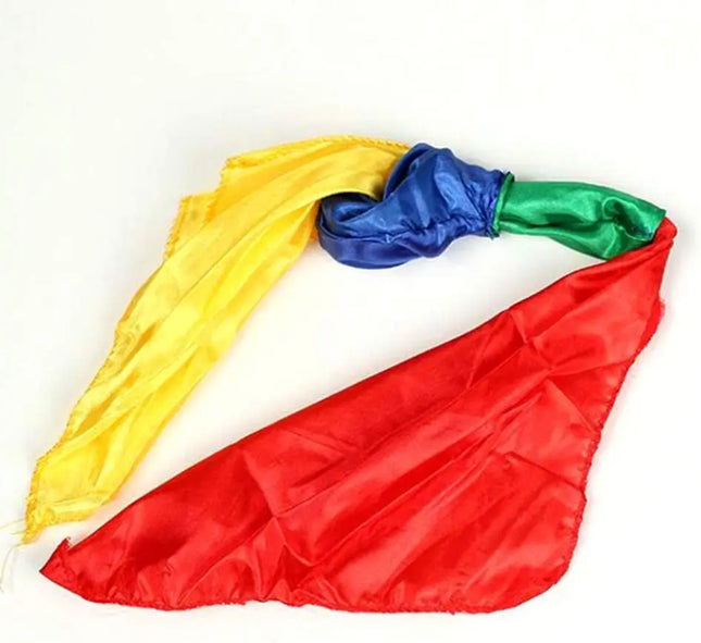 2pcs Magic Scarf Color Changing Hanky Props Scarf Handkerchief Hanky Street Magic Trick Props Gift for Kids Adult Party Favors