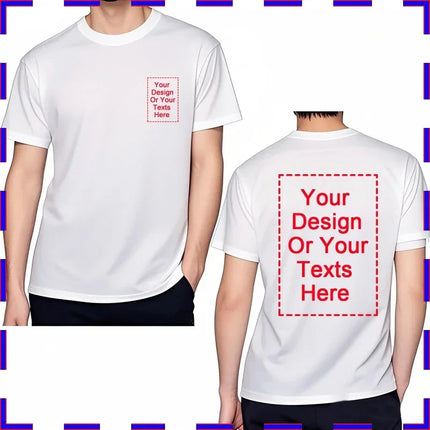 Personalized Rock t-shirt Workout Oversized T-shirt Custom Text Travel Minimalist Tshirt Cool Bespoke Graphic Round Neck Tee