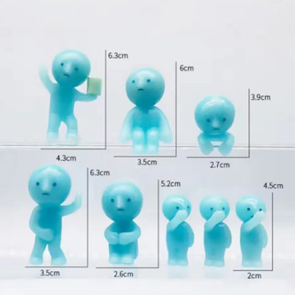 Surprise Gift blind box action figures Yoga Bedroom series multiple doll green noctilucent mysterious decoration model for toy