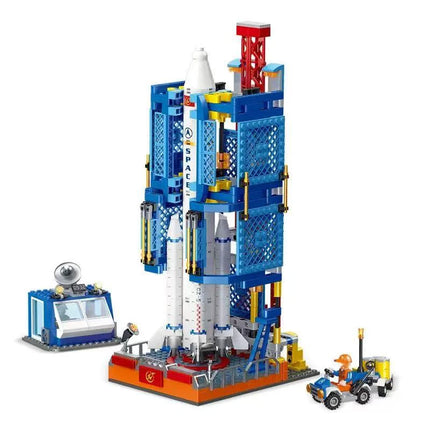 JAKI Space Exploration Series Building Blocks Toys Set, Super Rocket Spaceplane Model Assembly Toy, Children's Birthday Gift