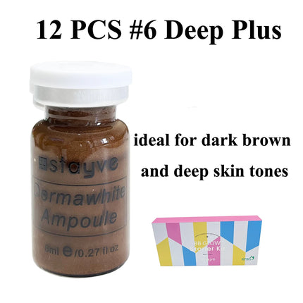 8ml Stayve BB Cream Hyaluronic Acid Facial Glow Serum Ampoule Essence Peptide Moisturizing Foundation Skin Rejuvenation Care