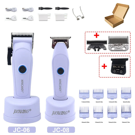 JUCAI MINICANDY JC06 Professional Hair Clipper DLC Blade 7200RPM Brushless Motor with Base Charger 3200mAh Hair Cutting Machine