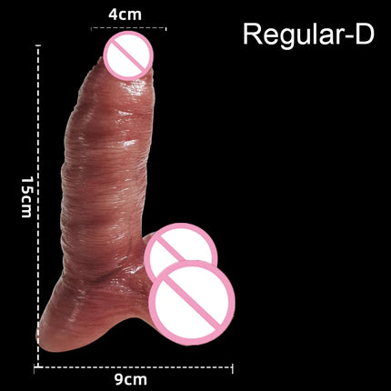 24 Styles Male Penis Cover Realistic Dildo Cock Pump Phallus Extender Enlargement Dick Growing Ejaculate Orgasm Sex Toys For Men