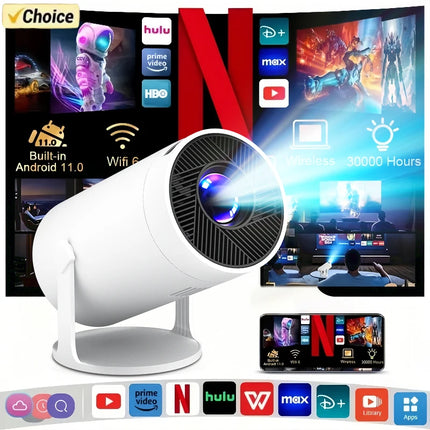 Outdoor LED Projector 4K Wifi 1080P HD Home Cinema Video Movies Video Game Projection
