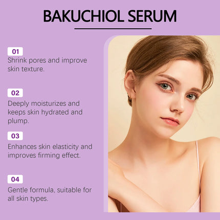 West Month Bakuchiol Serum Pore Remover Anti Sagging Smooth Skin Firming Deep Hydration Refreshing Hyaluronic Acid Face Serum