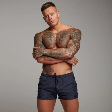 2026 Latest Men's Fashion Woven Quick Drying Elastic Quick Drying Anti Sweat Sports Shorts Summer Fitness Running Shorts