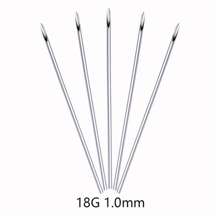 1/3/5Pcs Disposable Body Piercing Needles Medical Needle for Navel Nipple Lip Navel Ring Kit Surgical Steel Tool