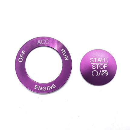 for Dodge Charger Journey Durango Challenger Engine Ignition Decoration Ring One Button Start Button Attached Inside Accessories