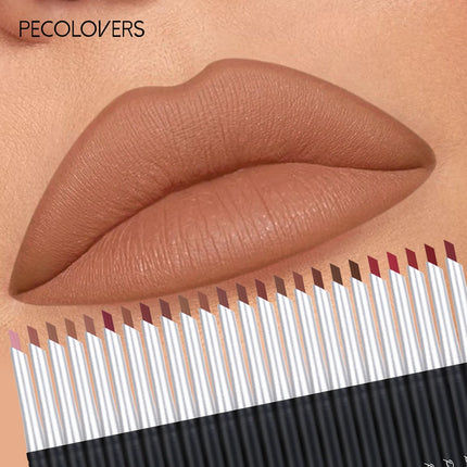 Slanted Tube Lip Liner, Lipstick Lip Pencil, Waterproof Lipstick Pen,Long-Lasting,Matte Lip Liner