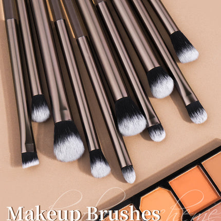 10pcs Eyeshadow Brushes Multi-Functional Eye Makeup Brushes, Portable For Travel Details Brushes for Highlight, Conceal Beauty