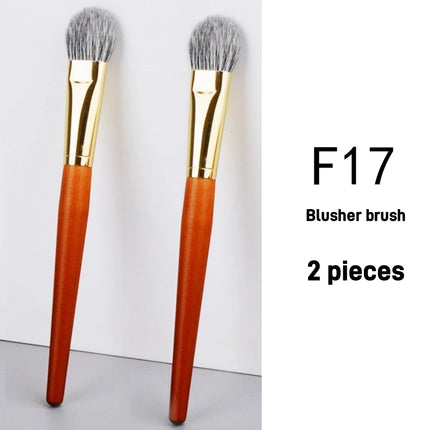 Natural Hair Blush Brush Face Highlighter Shadow Makeup Brushes Natural Goat Hairs Bronzer Pro Essential Cosmetic Tools