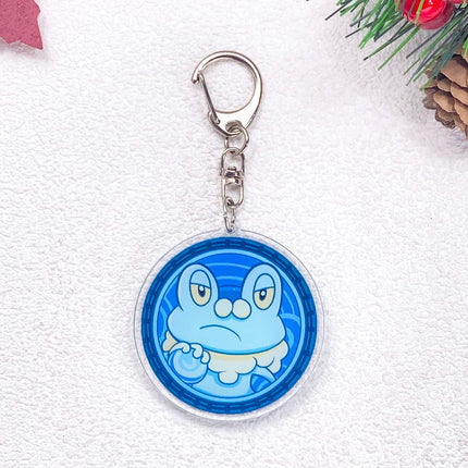 Pokémon Pikachu Gengar Bulbasaur Squirtle Car Keychain Accessories Acrylic Charms Pendant For Bag Key Holder Backpack Decoration