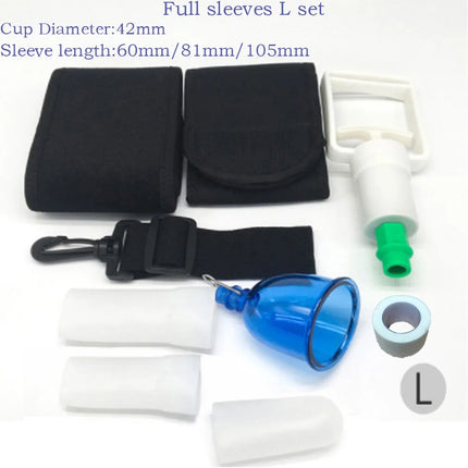 Male Penis Extender Vacuum Cup Set Glans Extension Penise Master Pump Sleeve Belt For Men Stretcher Enhancement Adult Product
