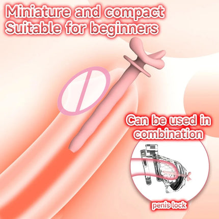 Silicone Urethral Rod Penile Glans Plug Prostate Stimulation Penile Dilator Dick Enhancement  Abstinence Sex Toy for Adult Men
