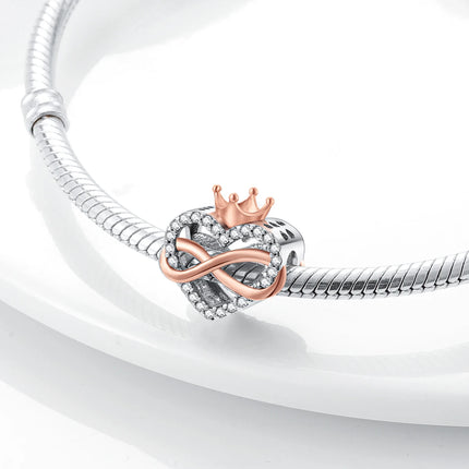 Charm Hot Sales 925 Sterling Silver Charms Beads CZ pave Round Charms Fit Original Bracelet Necklace Charms Jewelry Gift DIY