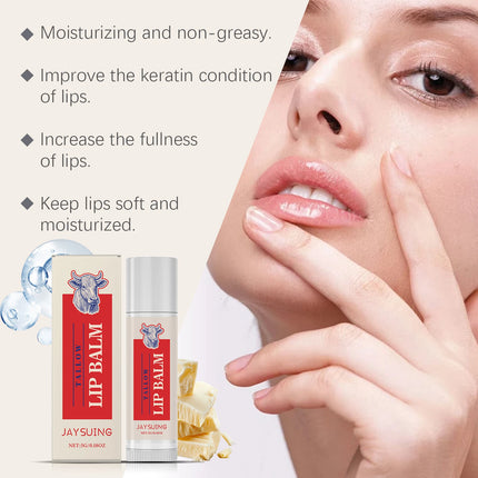 Tallow Lip Balm Ultra Nourishing Non-Greasy Softening Fade Lip Lines Remove Dark Anti-Cracking Moisturizing Lip Care