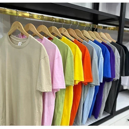 Focus Letter Minimalist Style 100% Cotton T-Shirt, Lightweight Round Neck Short Sleeve Tee, Perfect for Men & Women