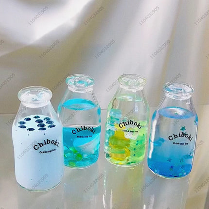 Juice Bottle Stress Ball Water Bottle Fidget Toy Boba Tea Squishy ASMR Anti Stress Funny Novelty Toy Toys For Children Gift