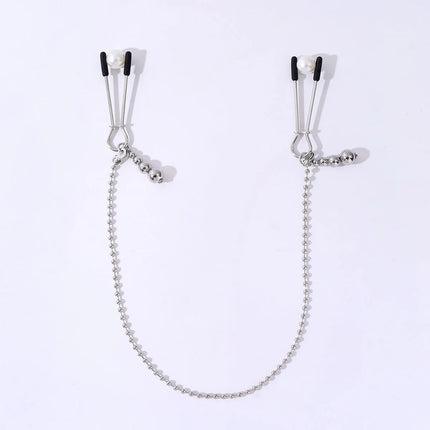 Gourd Pendant Nipple Clips Beaded Chain Clitoral Clamps Stainless Steel Material SM Fetish Sexy Accessories Fetishism Sex Toys