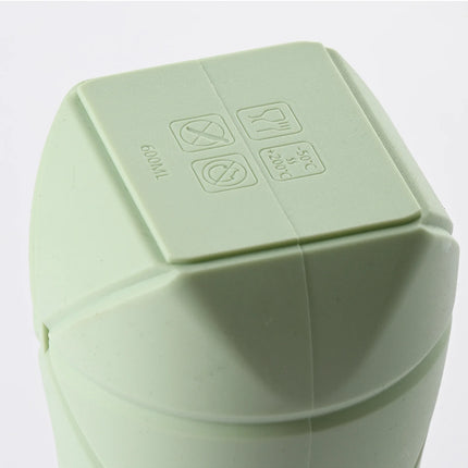 Food-grade silicone foldable water cup, large capacity, portable for outdoor travel & sports, heat-resistant, creative collapsib
