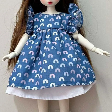 Fashion 30cm Doll in Costume Cloth Accessories Sweet 30cm Doll Dress Set Colorful Cute 30cm Doll Dress Clothes Girls Toy
