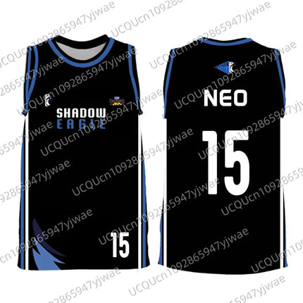 Shadow EAGLE JERSEY Gmmtv STARLYMPICS Men's Women's Sports Vest Black Player Basketball Game Jersey Children Tank Tops