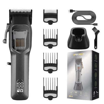 Hair Clipper Professional Hair Trimmer Adjustable Hair Cutting Machine Electric Hair Clipper with Charging Base