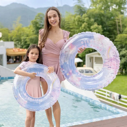 Dreamy Castle Inflatable Toys Summer Pool Swimming Ring PVC Thickened Floating Water Toy Outdoor Inflatable Toy for Kid Adult