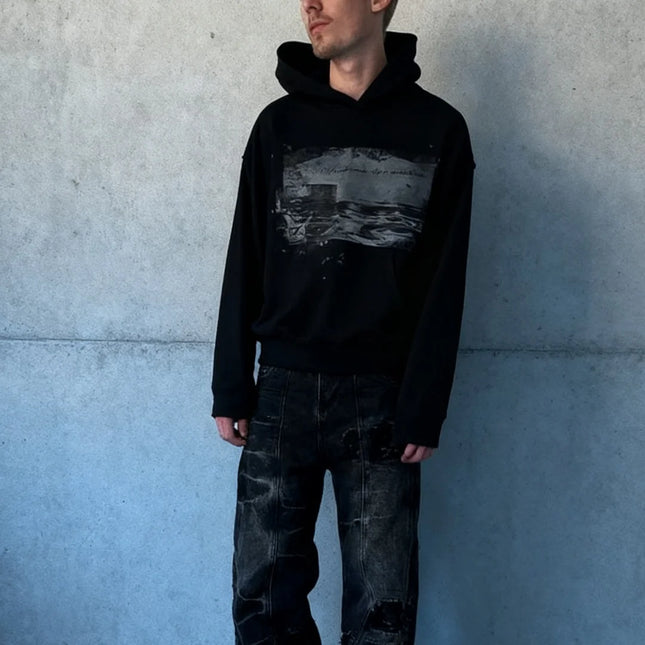 Y2K Embroidered Geometric Pattern Loose Fit Zipper Hoodie Gothic Street Wear Casual Sportswear for Men Women Extra Large