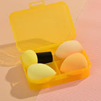 3 eggs with mushroom head powder puff [yellow]]