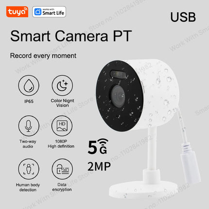 3MP HD Tuya Smart Indoor/Outdoor Security Camera for Home,Baby/Elder/Pet Camera With Phone App,Color Night Vision 2-Way Audio