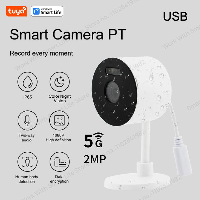 3MP HD Tuya Smart Indoor/Outdoor Security Camera for Home,Baby/Elder/Pet Camera With Phone App,Color Night Vision 2-Way Audio