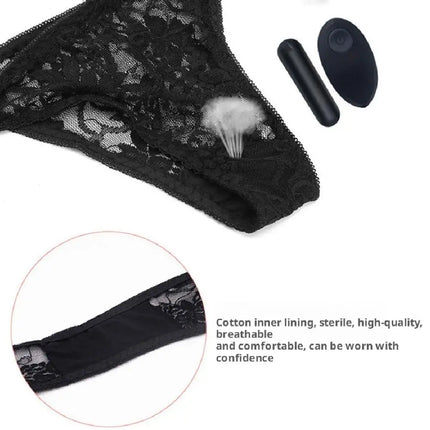Remote Control Vibrator Bullet Panties for Women Travel Size Underwear Massager for Pleasure- G Spot Vibrating Panties Sex Toys