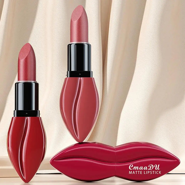 Natural Matte Velvet Lipstick Long Lasting Waterproof Nude Brown Red Professional Makeup Lip Gloss For Women