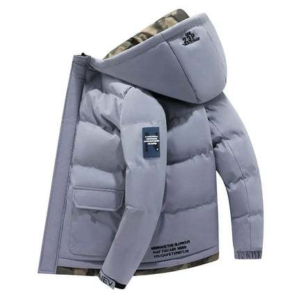 -20 Degree Down Jacket Male Winter Parkas Men White Duck Down Jacket Hooded Outdoor Thick Warm Padded Snow Coat Oversize M-4XL