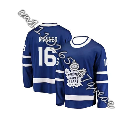 Toronto Ice Hockey Maple Leaf No.34 Long Sleeve T-shirt Men's Sport Training Jersey Breathable Casual Women Tee Kids Clothing
