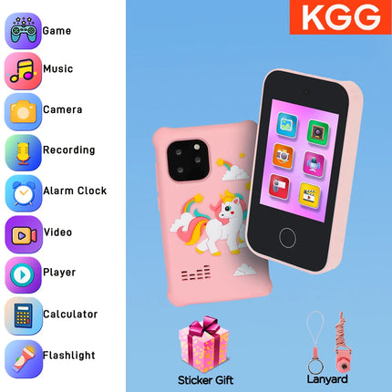 Kids Smart Phone Toy Camera Unicorn Baby Mobile MP3 Music Player Digital Camera Educational Toys Birthday Gifts Girls Boys