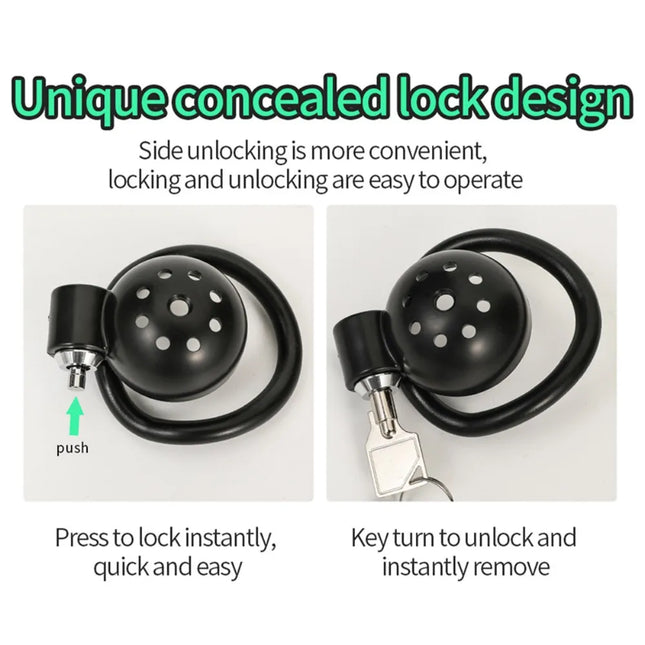 Male Chastity Cage Reusable Hollow Catheter with Concealed Lock Comfortable Cock Ring Device Invisible Wear Urethral Plug