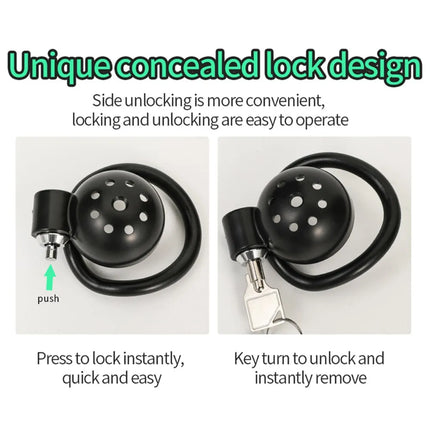 Male Chastity Cage Reusable Hollow Catheter with Concealed Lock Comfortable Cock Ring Device Invisible Wear Urethral Plug