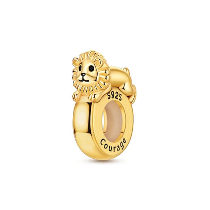New Original 925 Silver Sterling Charms Beads Pendant Cat Dog Lion Tiger Girl Boy Charms Fit Bracelet Woman Fashion Jewelry Gift
