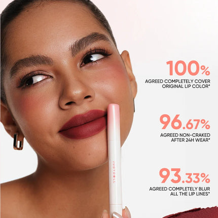 JUDYDOLL CUSHION MATTE LOCK LIP CREAM - 24hr Long-Lasting Waterproof Smudge-Proof Moisturizing That Reduces Lip Lines