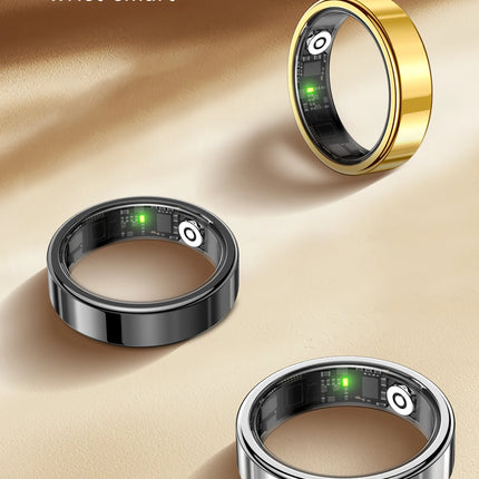 2026 New Smart Ring Heart Rate Blood Pressure Sleep Monitoring Motion Tracking IP68 Waterproof Men Women Smart Ring Holiday Gift