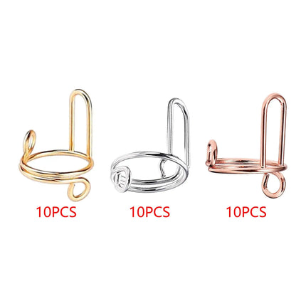 10Pcs Fingernail Rings Daily Wear Detachable Women Gift Halal Nail Ring Set