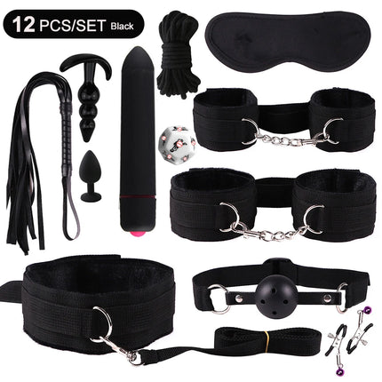 BDSM Kits Sex Bondage Vibrators Sex toys for Women Couples Adult 18 Handcuffs erotic accessories anal plug Dildo Sexy Toys Shop