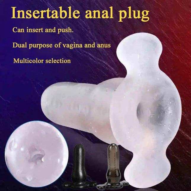 Anus Open Butt Plug Adult Toy Durable Silicone Flexible Insertable Anal Plug Women Vagina Pussy and Anus Male Masturbation